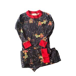 Hanna Andersson Ninjabread Organic Holiday Pajama Set Size 90